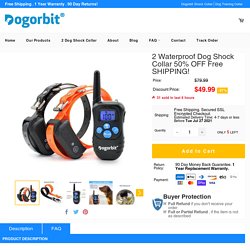 Shop Rechargeable & Waterproof Training Shock Collar For Dog – Dogorbit