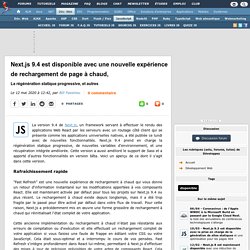 Next.js 9.4 est disponible avec une nouvelle expérience de rechargement de page à chaud, la régénération statique progressive, et autres