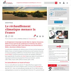 Le réchauffement climatique menace la France