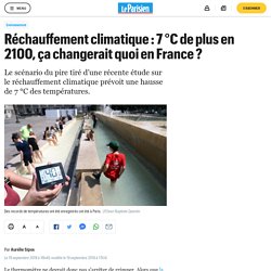 Réchauffement climatique : 7 °C de plus en 2100, ça changerait quoi en France ?