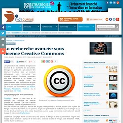 La recherche avancée sous licence Creative Commons