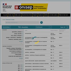 Recherche de métier (Onisep)