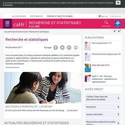 CAF - Recherche et statistiques