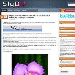Wylio – Moteur de recherche de photos sous licence Creative Commons