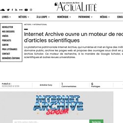 Internet Archive ouvre un moteur de recherche d'articles scientifiques