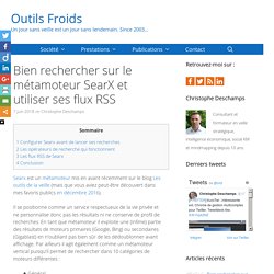 Bien rechercher sur le métamoteur SearX et utiliser ses flux RSS