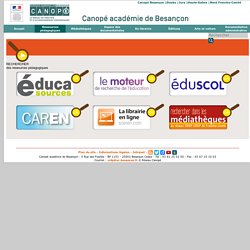 CRDP de l'académie de Besançon : Rechercher des ressources pédagogiques
