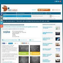 Bien rechercher et trouver une information de qualité sur le web