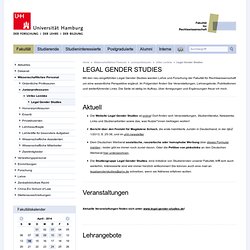 Legal Gender Studies - Fakultät für Rechtswissenschaft - Universität Hamburg