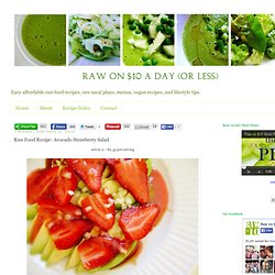 Raw Food Recipe: Avocado Strawberry Salad