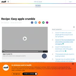 Recipe: Easy apple crumble
