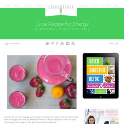 Juice Recipe for Energy