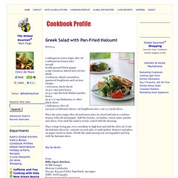 Greek Salad with Pan-Fried Haloumi