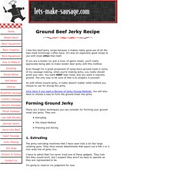 This Beef Jerky Recipe Uses Ground Meat Instead of Strips