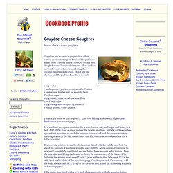 Gruyere Cheese Gougeres