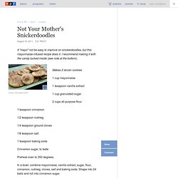 Recipe: Not Your Mother's Snickerdoodles
