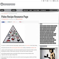 Paleo Recipe Resource Page