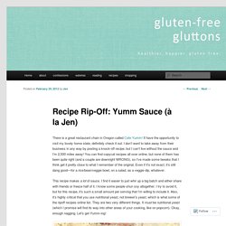 Recipe Rip-Off: Yumm Sauce (à la Jen)