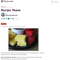 Recipe Tease