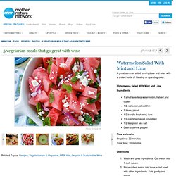 Recipe: Watermelon Salad With Mint and Lime