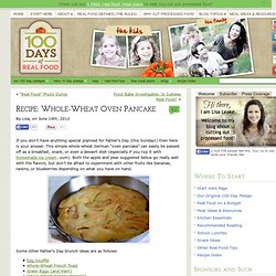 Whole-Wheat Oven Pancake