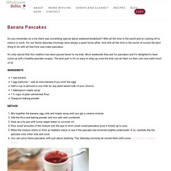 Plant Based Protein Recipes - Banana Pancakes