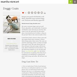 Doggy Coats - Martha Stewart Pets