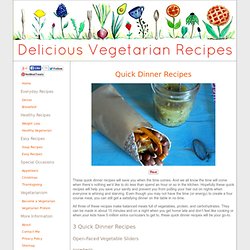 Delicious Vegetarian Recipes