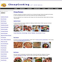 Cheap and Easy Recipes