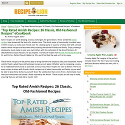 "Top Rated Amish Recipes: 26 Classic, Old-Fashioned Recipes" eCookbook