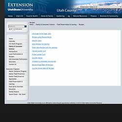 Recipes - Utah County Extension - extension.usu.edu