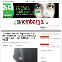 Joven que reclamó en público a FCH los 80 mil muertos y Estela de Luz, fue sometido por el Estado Mayor, revela VIDEO