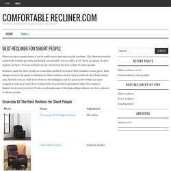 Best recliner for short people - Comfortable recliner.com