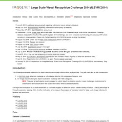 ImageNet Large Scale Visual Recognition Competition 2014 (ILSVRC2014)