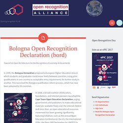 Bologna Open Recognition Declaration (bord)