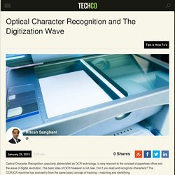 Optical Character Recognition and The Digitization Wave