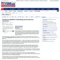 Facial recognition technology poses privacy concerns