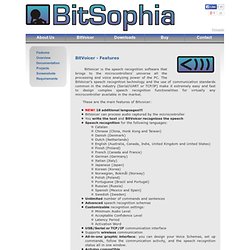 BitVoicer - Speech Recognition for Microcontrollers - BitSophia - Nightly