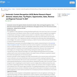 Automatic Content Recognition (ACR) Market Research Report Demand, Industry Size, Top Players, Opportunities, Sales, Revenue and Regional Forecast To 2027