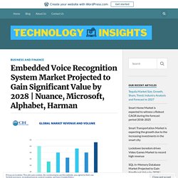 Embedded Voice Recognition System Market Projected to Gain Significant Value by 2028