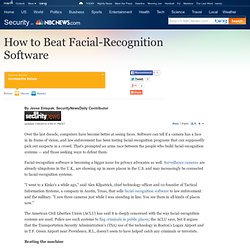 How to Beat Facial-Recognition Software - Technology & science - Security