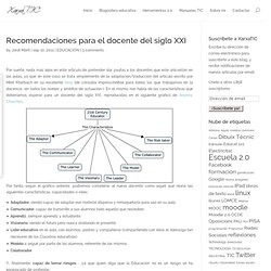 Recomendaciones para el docente del siglo XXI