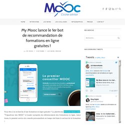 My Mooc lance le 1er chatbot de recommandation de formations en ligne !