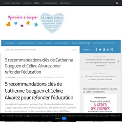 5 recommandations clés de Catherine Gueguen et Céline Alvarez pour refonder l'éducation