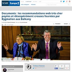Documents : les recommandations web très cher payées et désespérément creuses fournies par Bygmalion aux Balkany