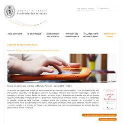 Rapports, ouvrages, avis et recommandations de l'Académie