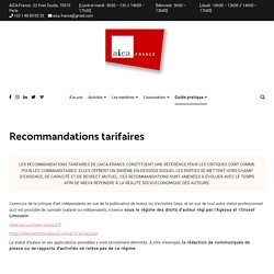 Grille tarifaire – AICA-France