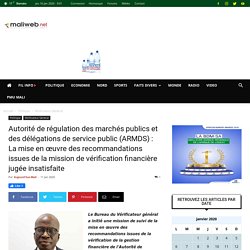 Autorité de régulation des marchés publics et des délégations de service public (ARMDS) : La mise en œuvre des recommandations issues de la mission de vérification financière jugée insatisfaite