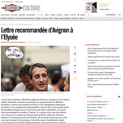 Lettre recommandée d’Avignon à l’Elysée