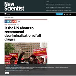 Is the UN about to recommend decriminalisation of all drugs?